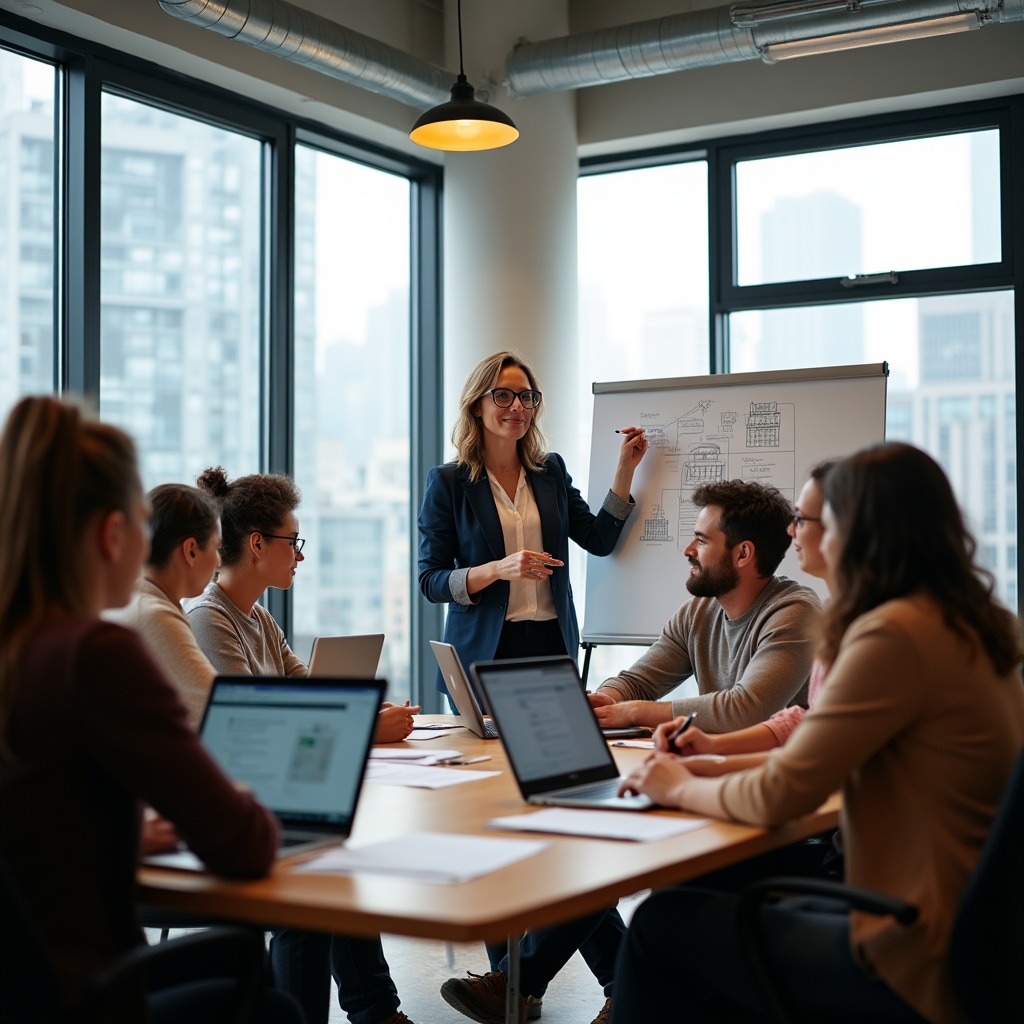Real estate education workshop with participants